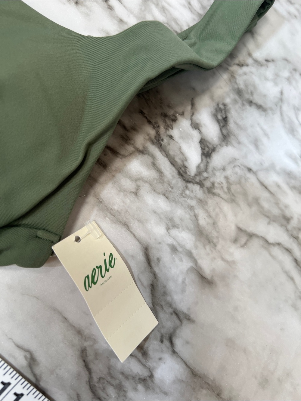 aerie Olive Scoop Bralette Bikini Top - Picture 2 of 4